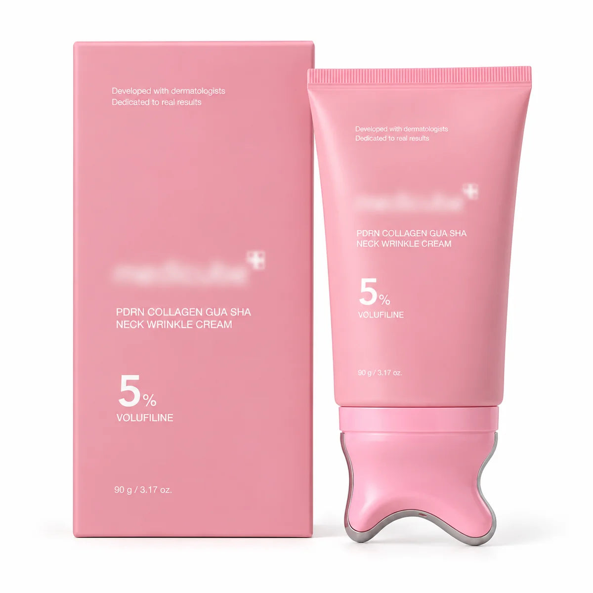 Crema antirughe per il collo al PDRN e collagene con Gua Sha – 90 g